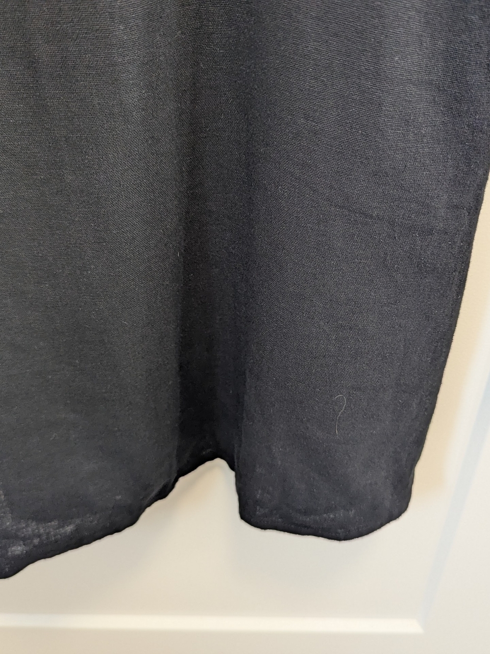 2/$20 Old Navy Black Linen Blend Tie Strap Mini Dress | Pockets | Summer - Picture 5 of 9
